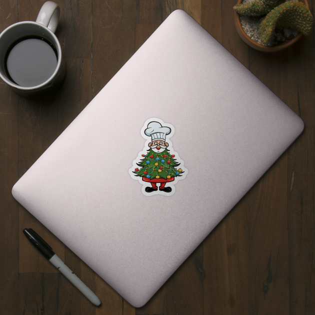 Chef Around The Christmas Tree by ArtfulDesign